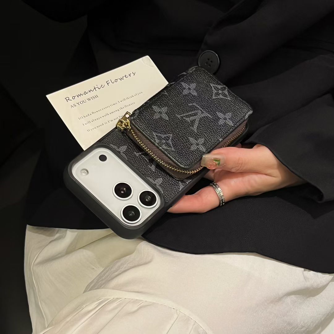 monogram LV wallet iPhone cases