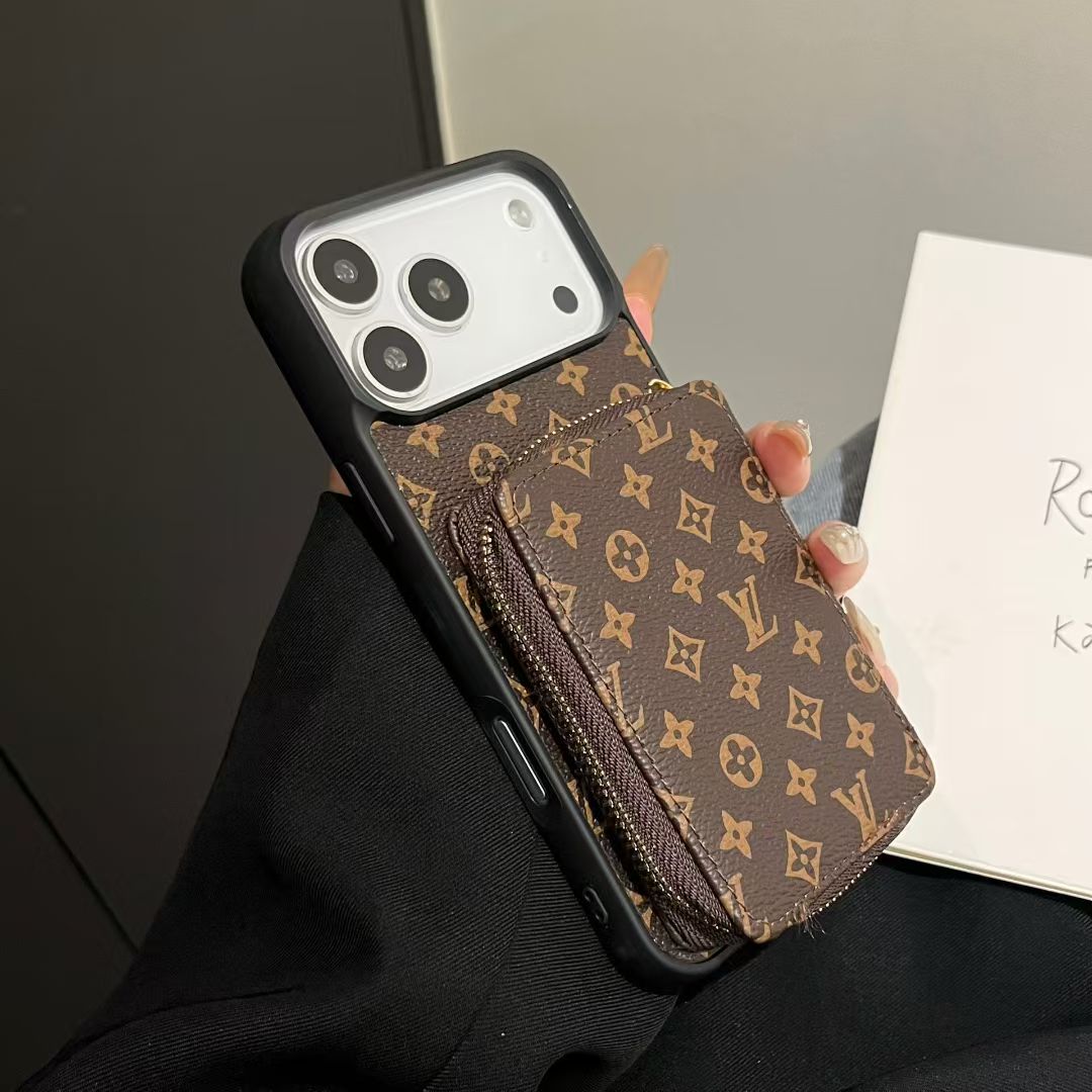 monogram LV wallet iPhone cases