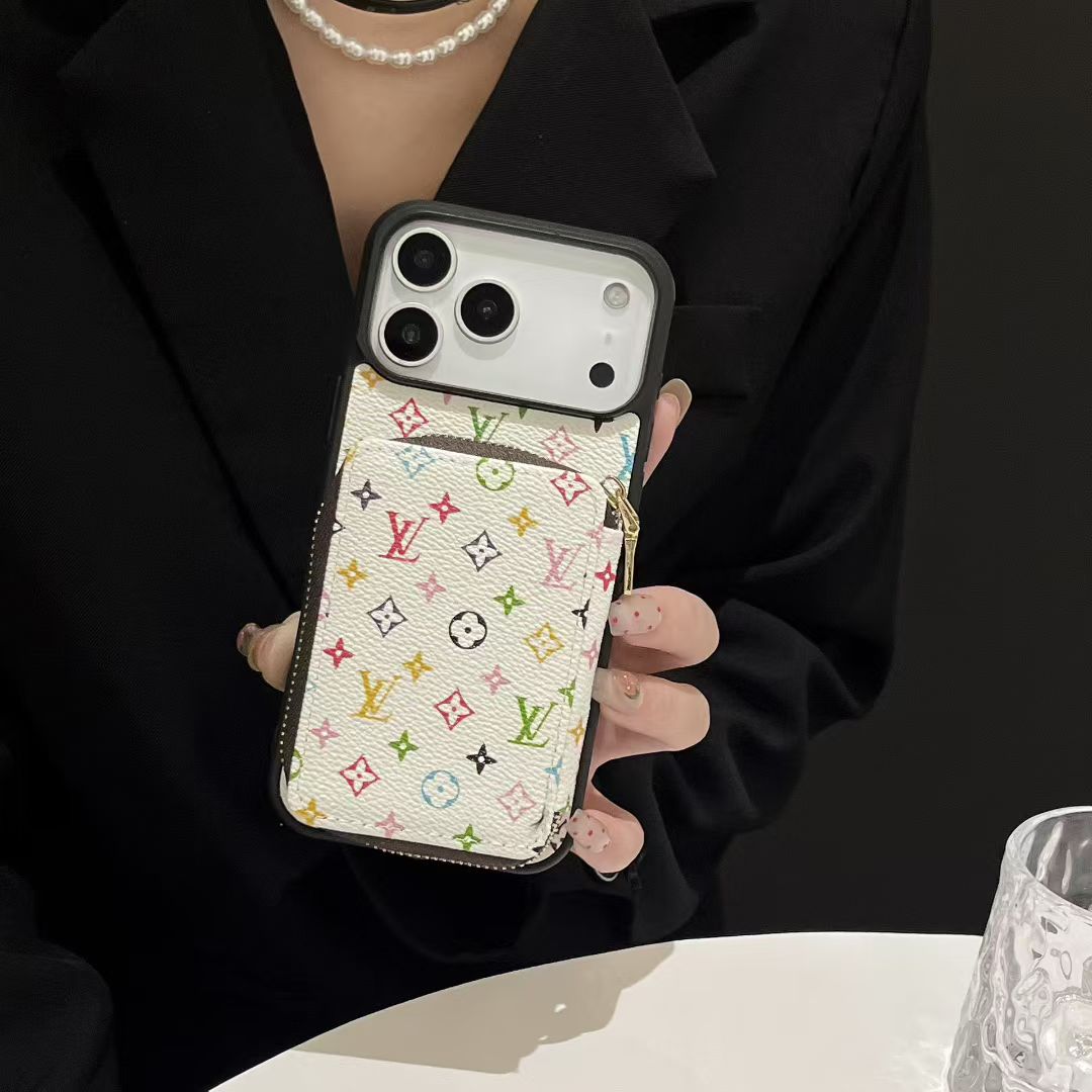 monogram LV wallet iPhone cases