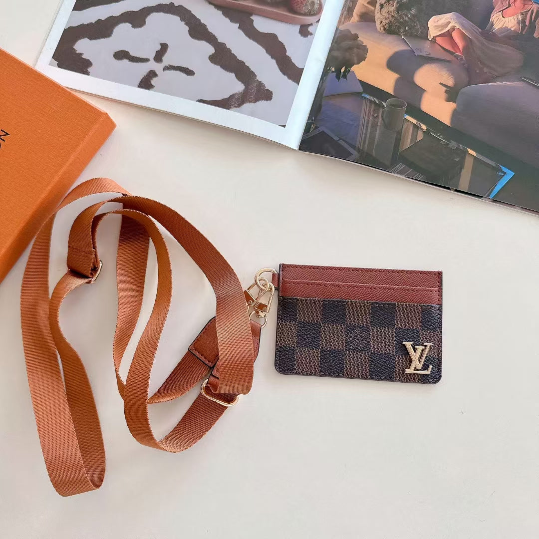 LV Card Holder with Strap
