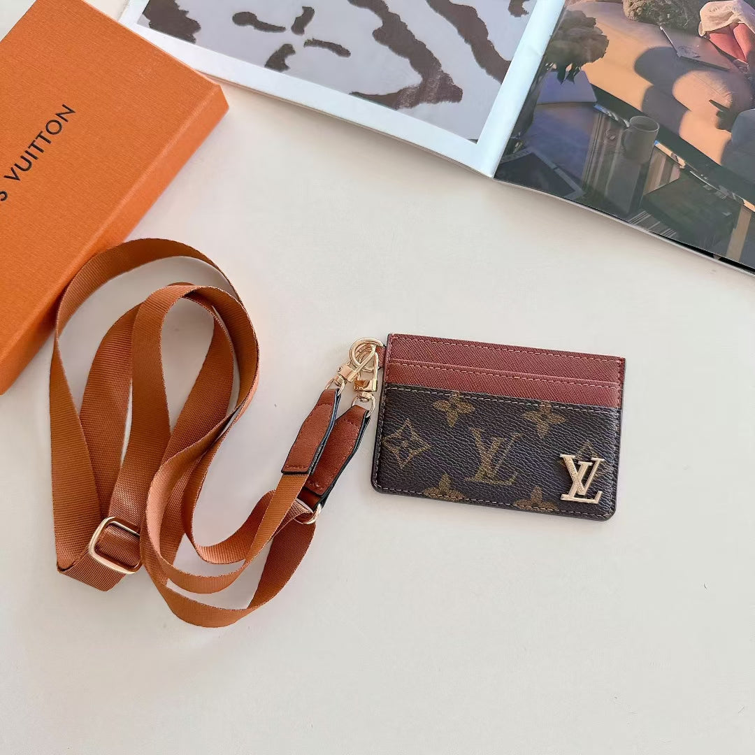 LV Card Holder with Strap