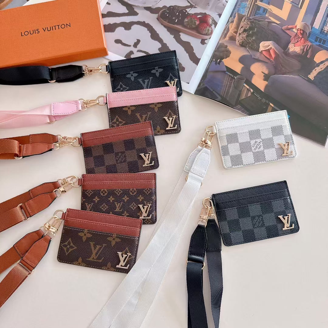 LV Card Holder with Strap
