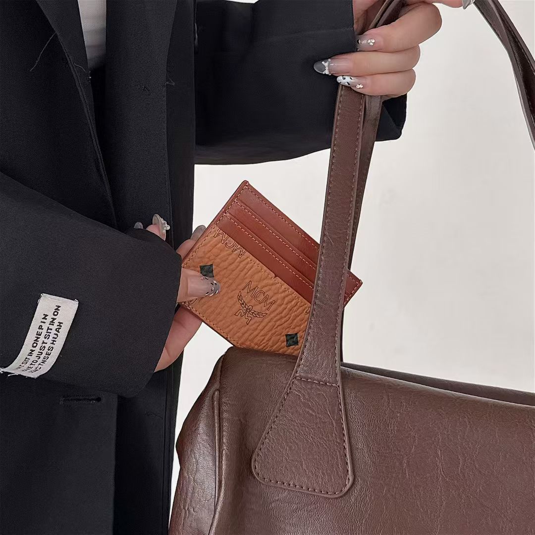 Mini Aren Card Case in Visetos