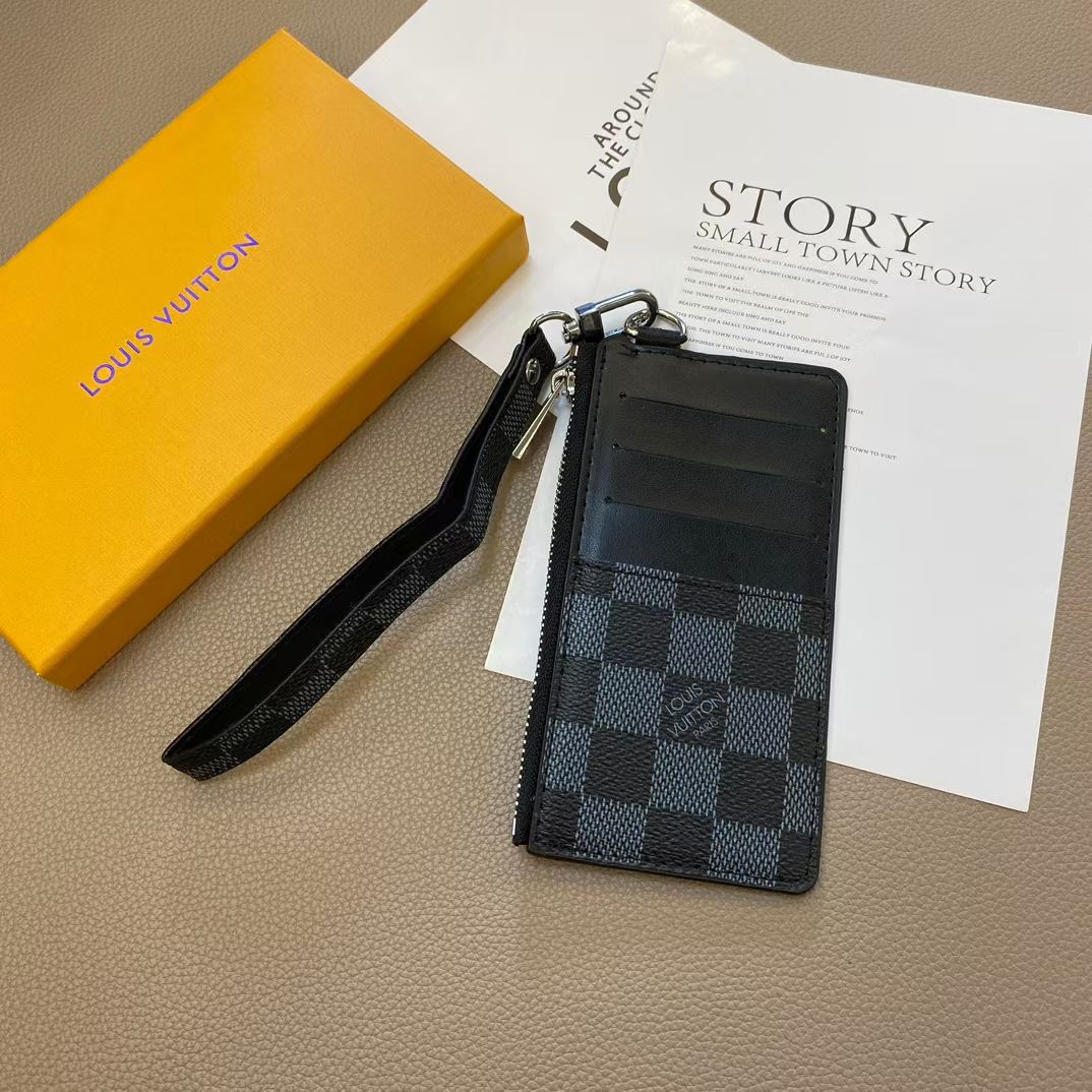 LV Monogram iPhone Case with Card Holder - Premium Wallet Case