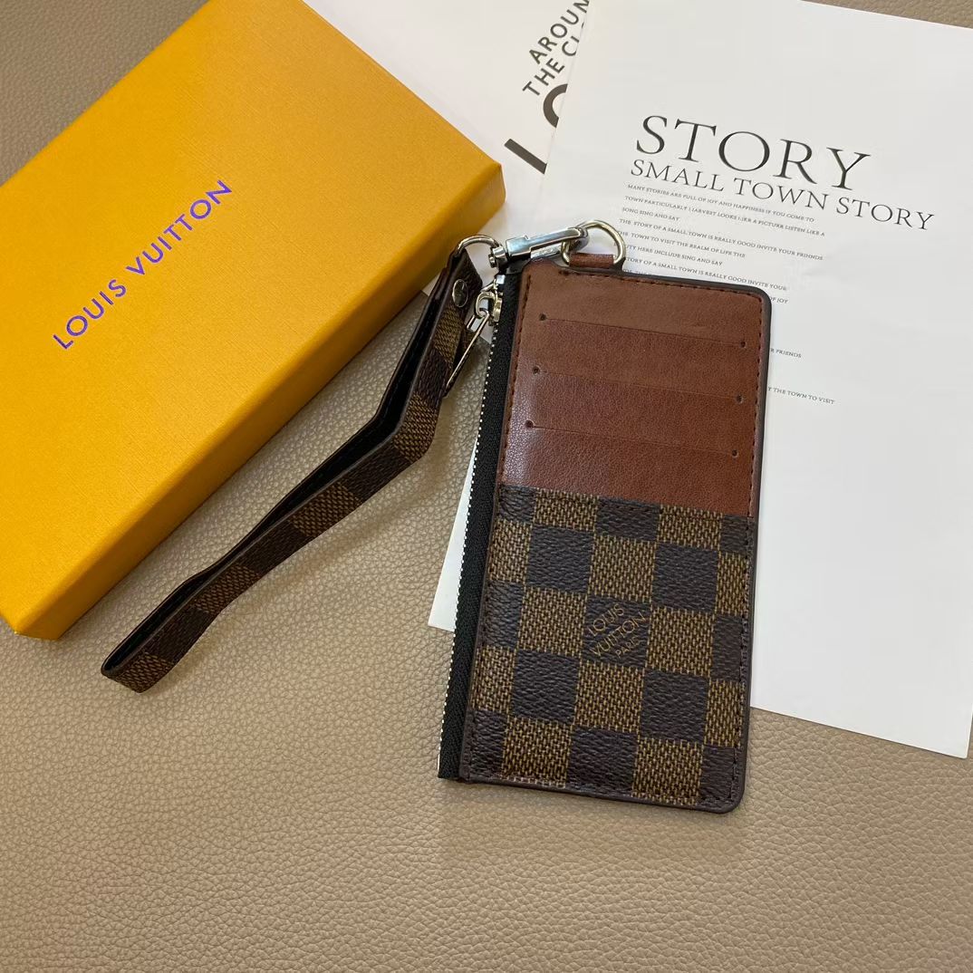 LV Monogram iPhone Case with Card Holder - Premium Wallet Case