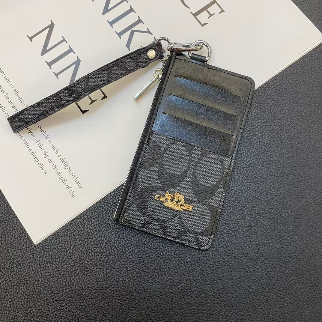 Coach Card Holder - Luxury Leather Credit Card Wallet