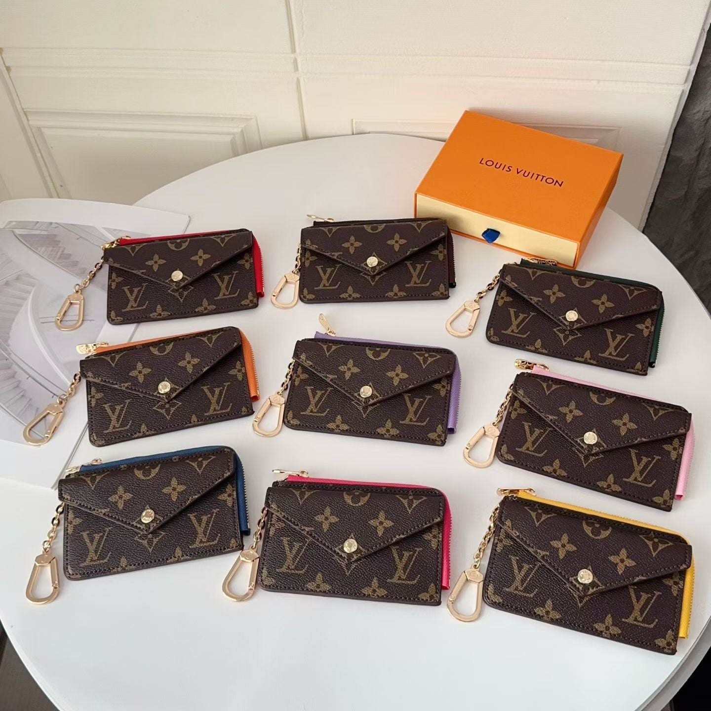 Leather Lv Coin Wallet - Compact Money Holder