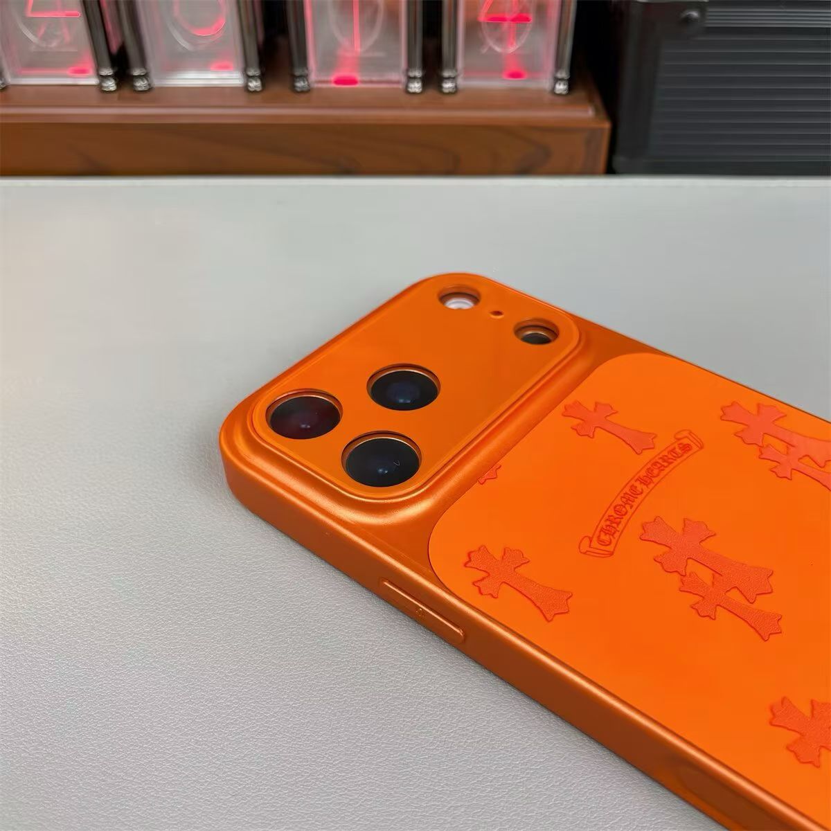 Black Cross Heart iPhone Case - Bold Design