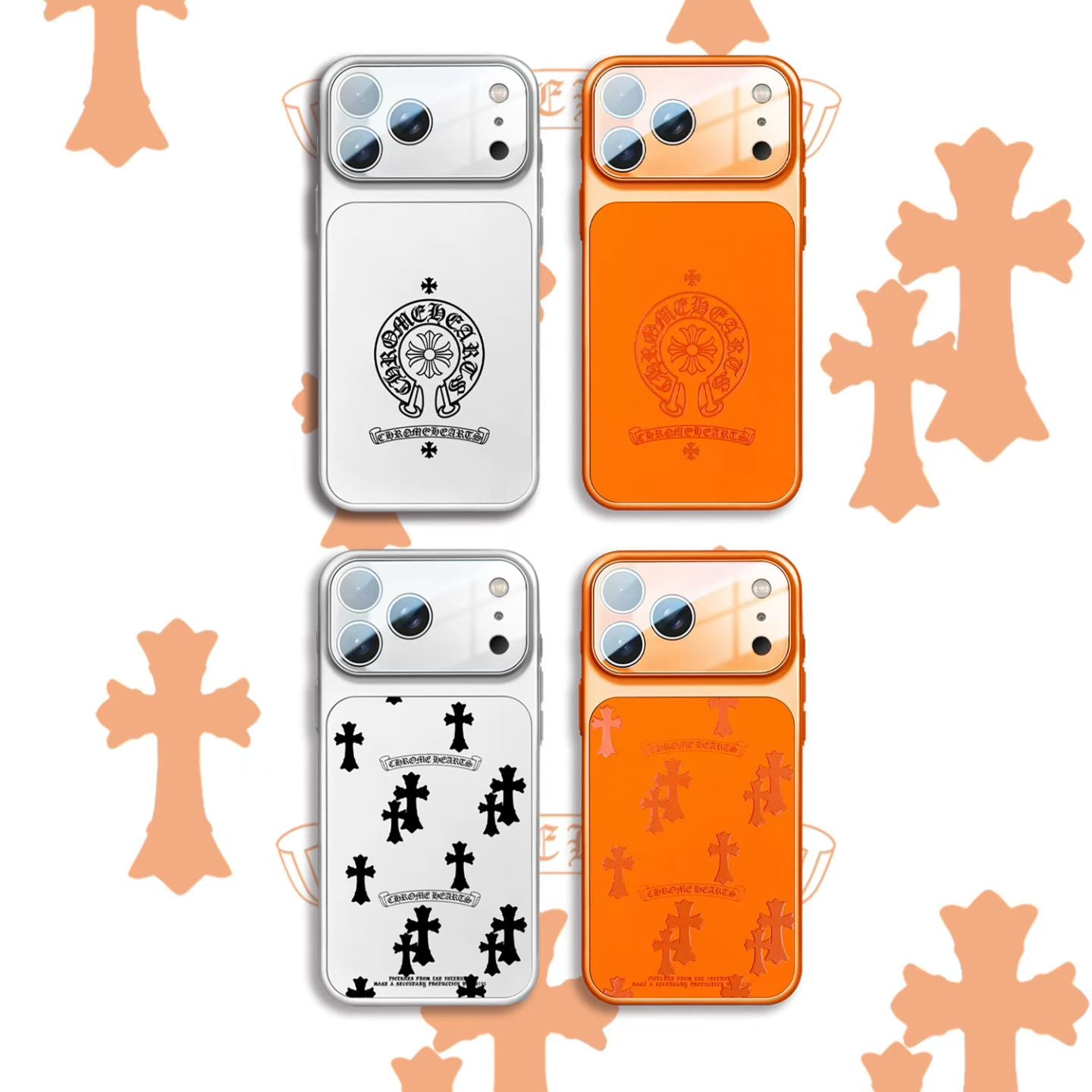 Black Cross Heart iPhone Case - Bold Design