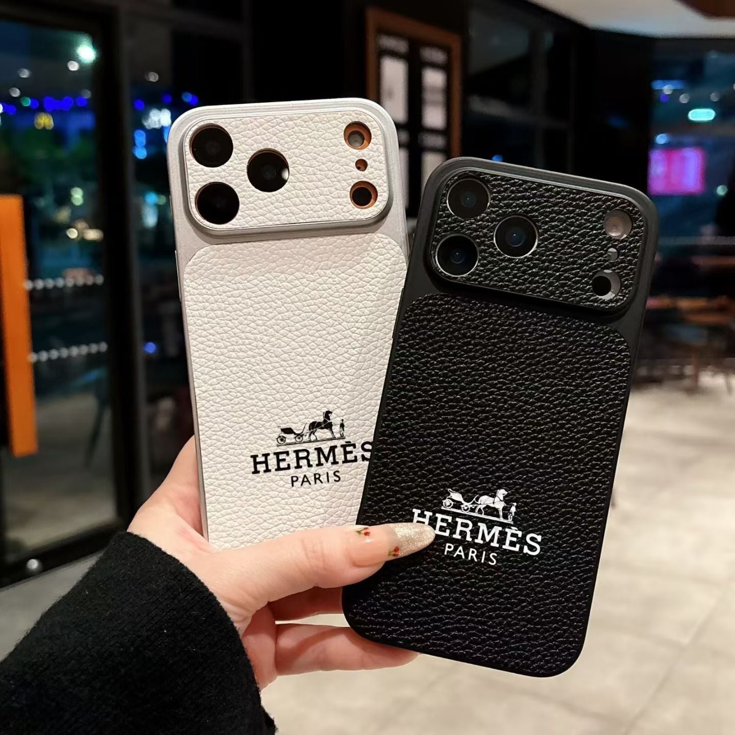 Hermès iPhone Case - Premium Leather