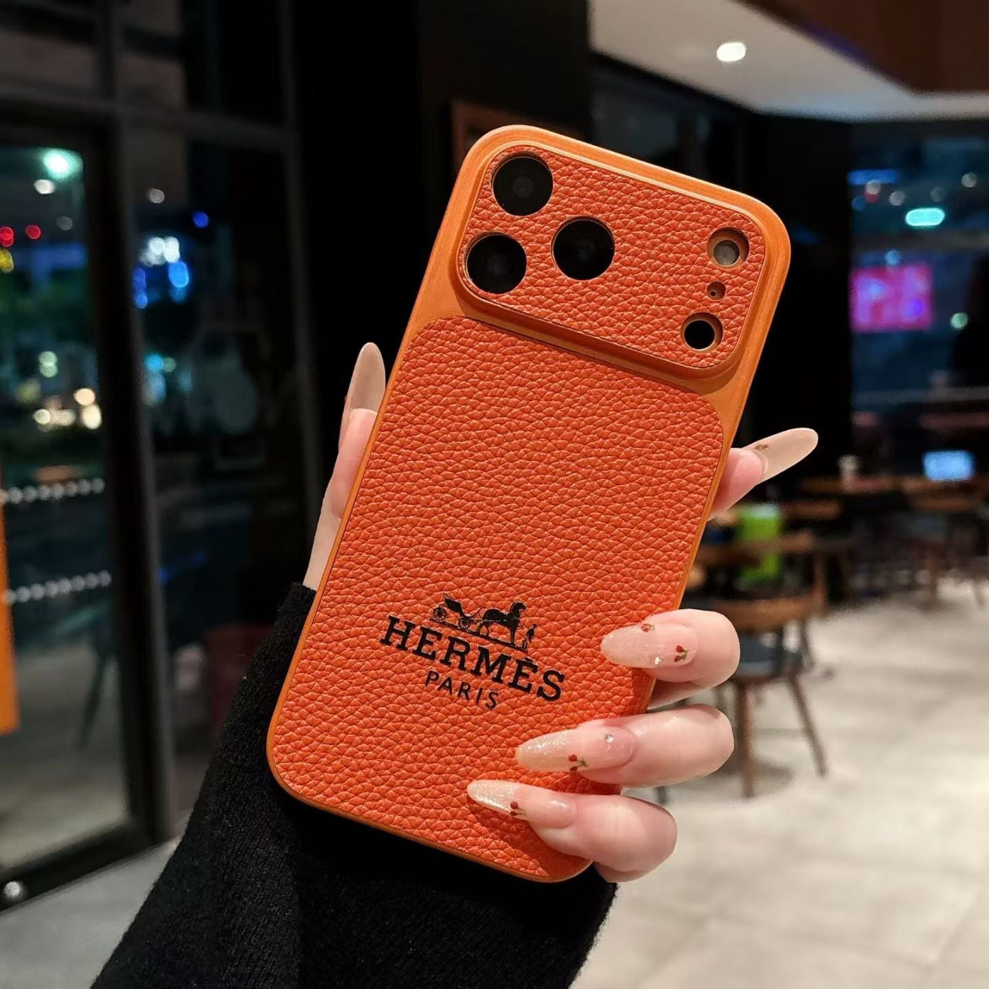 Hermès iPhone Case - Premium Leather