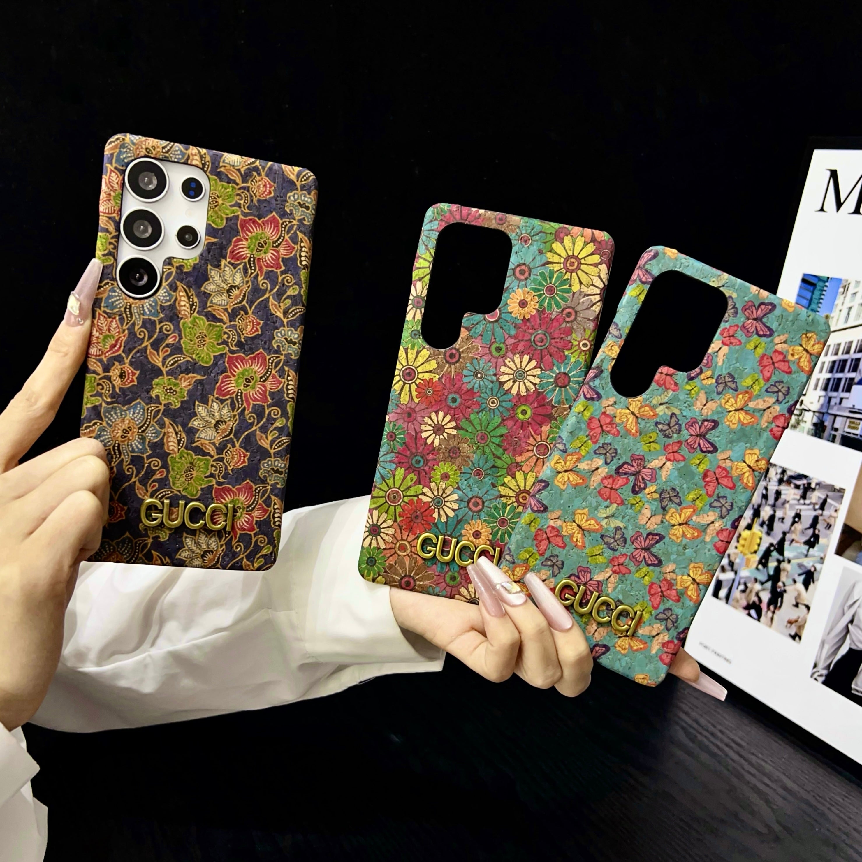 Floral gucci Case - Luxury Design
