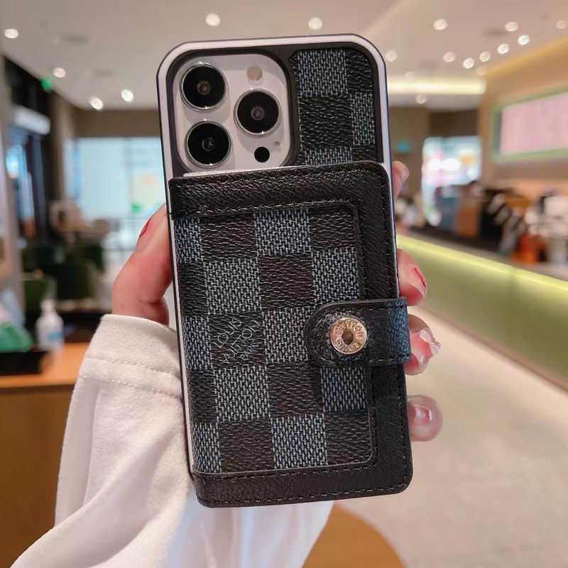 Designer Card Slot Wallet Case for iPhone 12-16 Pro Max Plus